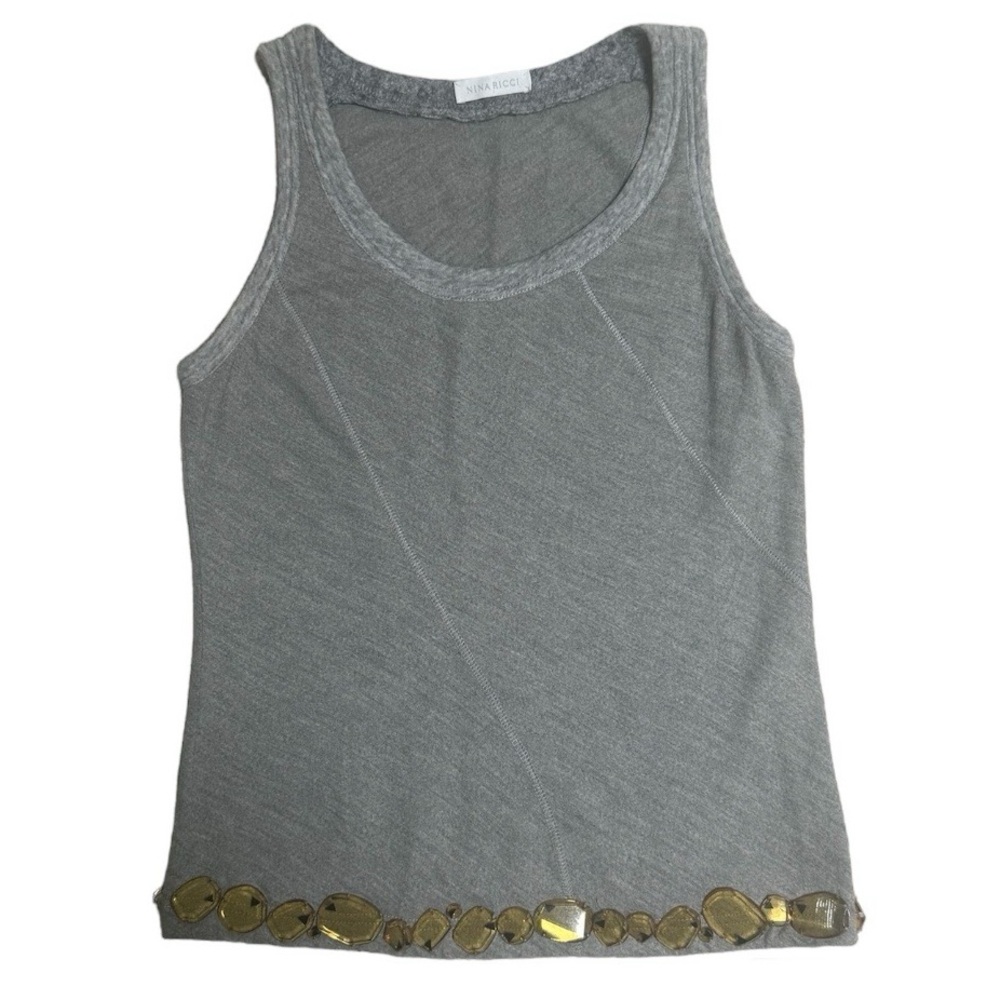 NINA RICCI wool top with crystals
